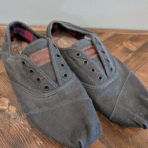 Toms Mens Cordones Gray Twill Size 10.5
